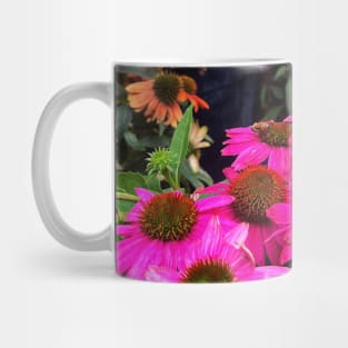 Multicolored blooms in NYC Flower District Mug